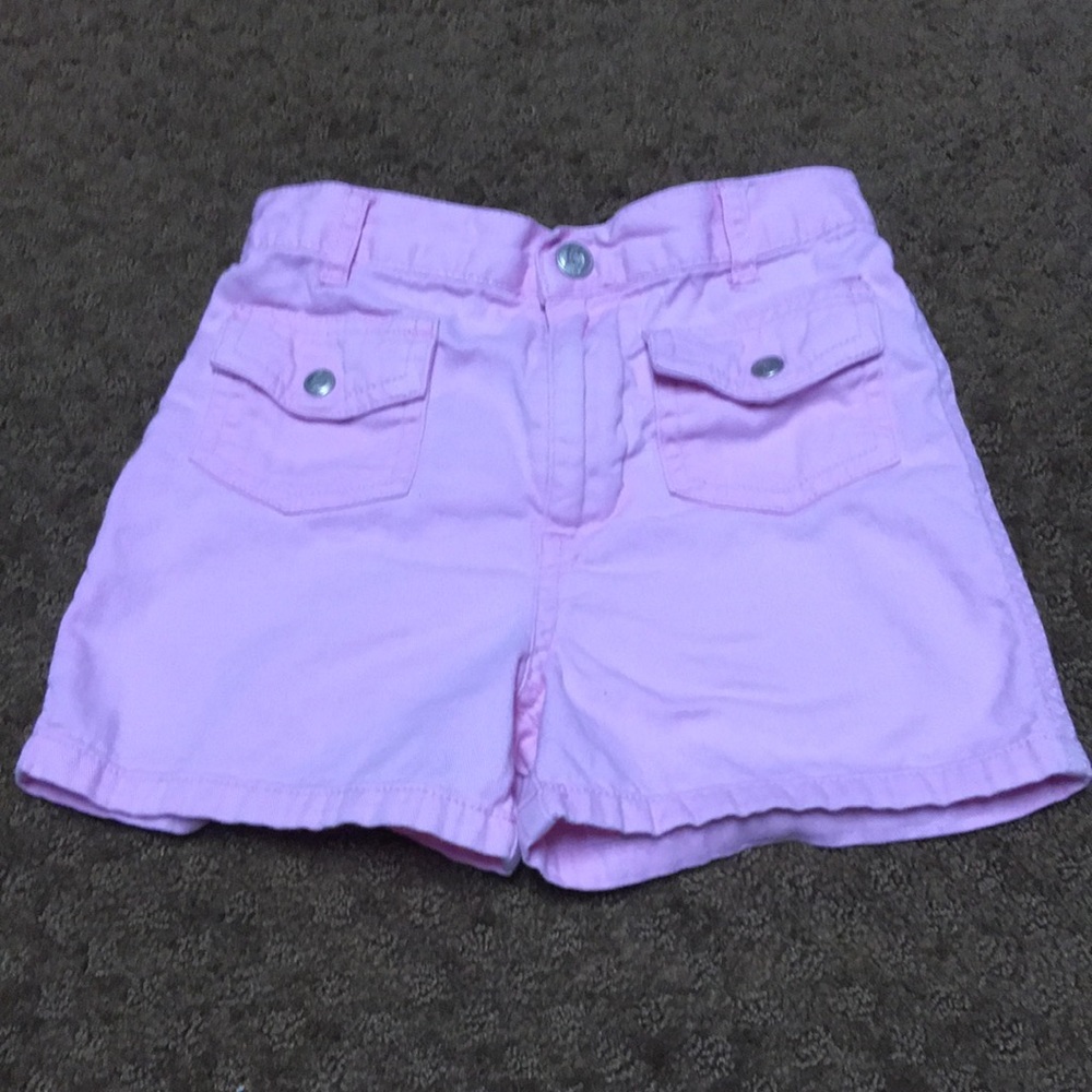 Shorts Girls size 3T solid pink shorts in EUC with pockets
